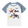 thumbnail image 1 of RXIRUCGD 2025 Vêtements d'Été pour Enfants Tout-Petits Garçons Filles Mode Mignon Col Rond Imprimé Manches Courtes Haut, 1 of 7
