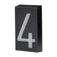 thumbnail image 1 of Cateissary Placa de puerta solar digital Luz de gran tamaño Desenchufado Villa Lámpara Tienda Adornos Led Paisaje Placa de noche Placa Iluminación y accesorios Número 4, 1 of 6