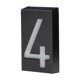 thumbnail image 1 of Injueey Señal de placa de puerta Solar Digital, tamaño de luz, lámpara desenchufada, iluminación, adornos Led, paisaje, placa de casa Iluminación y accesorios Número 4, 1 of 6