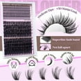 thumbnail image 3 of Lash Clusters with Spikes 180D 200D Eyelash Clusters Volume Cluster Eyelash Extensions D Thick Cluster Lashes 12-22mm DIY Lash Extension Salon Look Individual Lashes by Lanflower, 3 of 10
