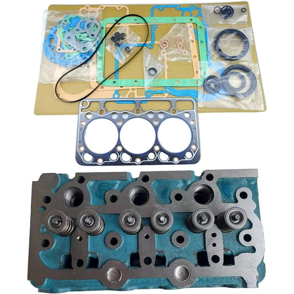 D950 Cylinder Head   1 Set Full Gasket Kit Compatible Compatible with Bobcat Kubota D950 Engine KH41 KH61 Tractor 543 533 543B 553B Loader F2100 F2000 B20 B1750 B7200
