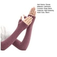 thumbnail image 7 of Yesbay 1 Pair Fall Gloves Fingerless Knitted High Elasticity Non-slip Arm Warmers Arm Sleeves Windproof Cycling Arm Covers, 7 of 7