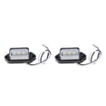 thumbnail image 2 of LOVIVER 2pcs 3-LED Rear Tail License Number Plate Light 12Volt for Car Truck Trailer, 2 of 8