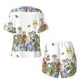 thumbnail image 5 of Picia Herbs and Wildflowers Pajamas Sets for Women Soft Short-Sleeved Pjs with Lounge Shorts Two Piece Sleepwear-Medium, 5 of 9