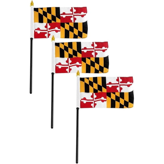 Maryland State Flag 4 x 6 inch (3 PK)