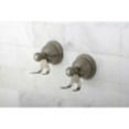 thumbnail image 4 of Kingston Brass BAK3967SN Restoration Robe Hook, Brushed Nickel, 4 of 5