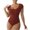 Wine, variant on Otvok One Piece Swimsuits for Women Ladies Sexy Shaping Solid Color Swimwear Sexy Bathing Suit Beachwear