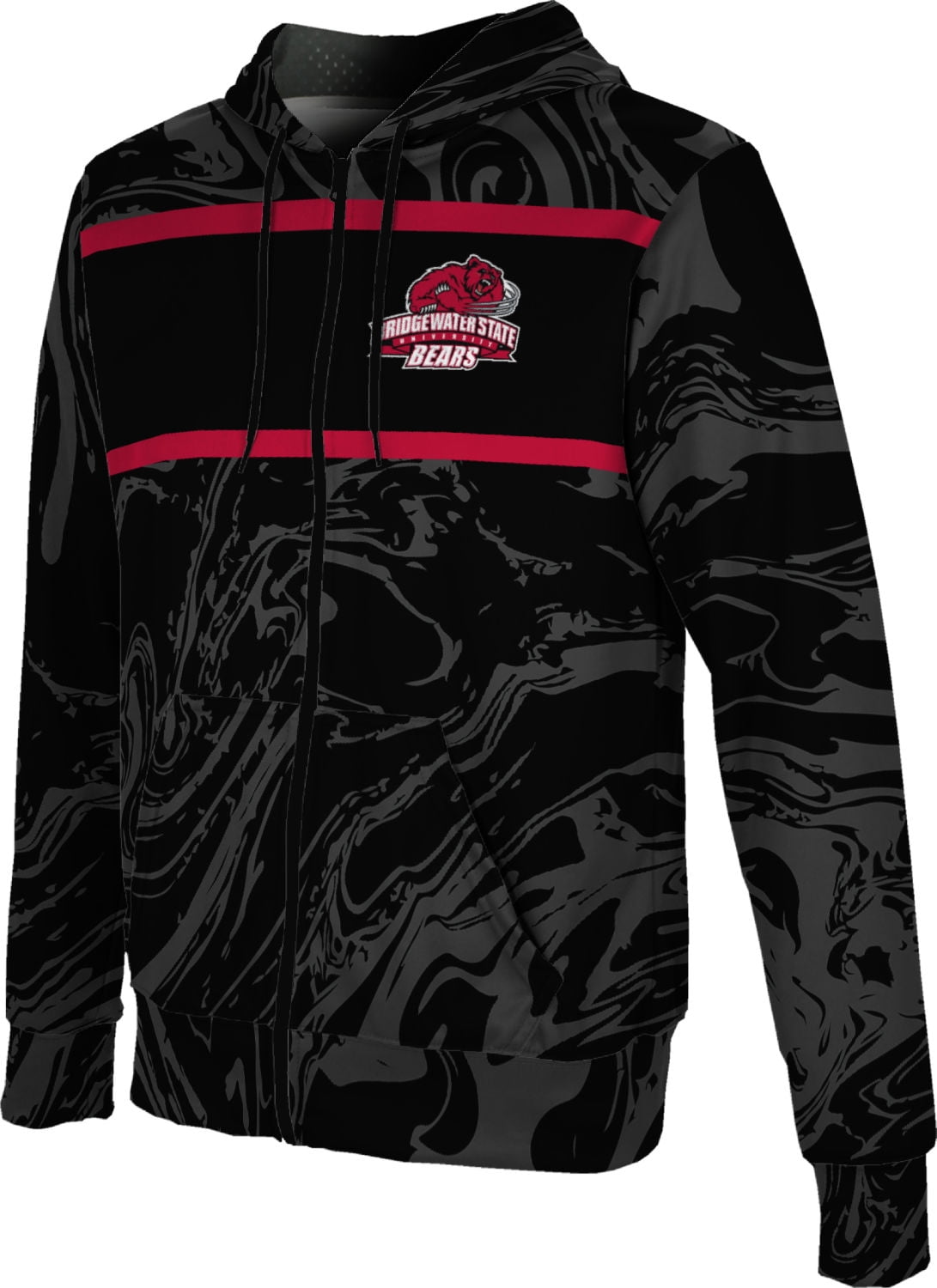 ProSphere Bridgewater State University Boys Full Zip Hoodie Ripple