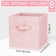 thumbnail image 2 of Storage Cubes Criusia, tela resistente, 28 cm, paquete de 8 unidades, color rosa, 2 of 8