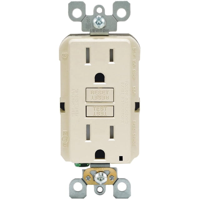Toma eléctrica Leviton R06-GFTR1-0KT Tamper GFCI