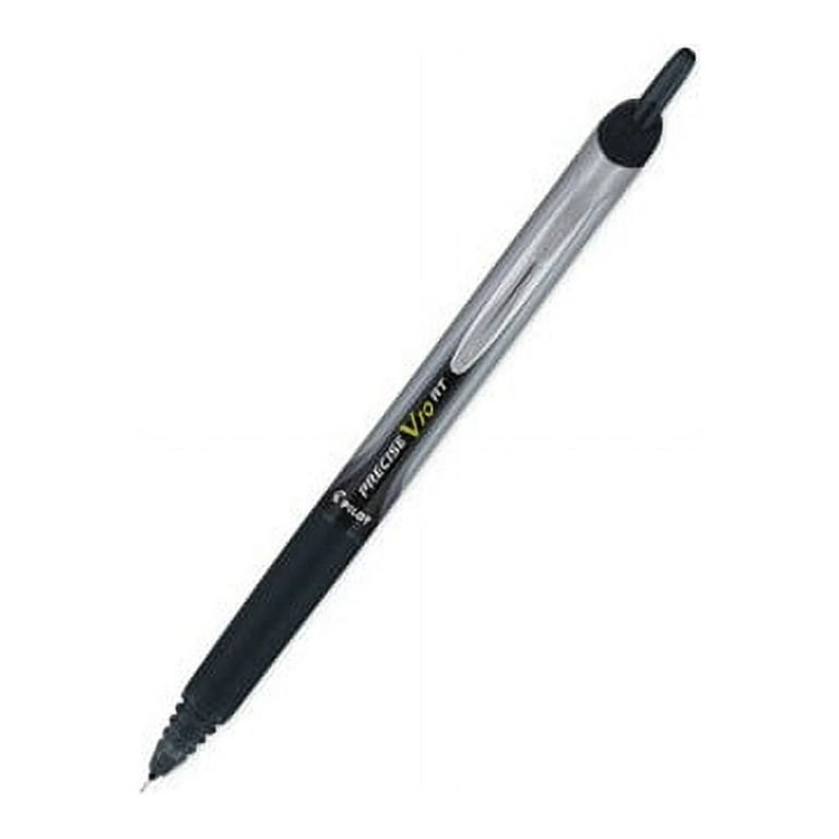 Precise V10RT Roller Ball Pen, Retractable, Bold 1 mm, Black Ink, Black Barrel, Dozen Precise V10RT Roller Ball Pen, Retractable, Bold 1 mm, Black Ink, Black Barrel, Dozen
