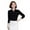 Black, variant on Brand Promotion!Women Blouse Long Sleeve Stand Collar Bow Blouses Elegant Ladies Chiffon Blouse Tops Fashion Office Work Wear S-2XL