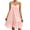 Pink, variant on BRGZLK Stripe Dress for Womens Summer V-Neck Sleeveless Bohemian Beach Halter Dress Light Blue M