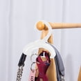 thumbnail image 5 of Naittoop Wardrobe Bag Hanger Arch Strap Handbag Hanger Tie Silk Scarf Hanger Buckle Multi-purpose Wardrobe Storage Rack, 5 of 5