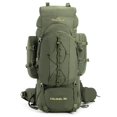 thumbnail image 1 of Tripole Colonel 80 Litres Internal Frame Rucksack + Detachable Day Pack, Rain Cover, Army Green, 1 of 4