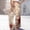 Beige, variant on Pants For Women Loose Fit Printed Palazzo Pants Elastic Drawstring Waist Summer Vacation Trousers With Pockets Black XXL