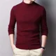 thumbnail image 3 of Suéter de cuello alto de lana de estilo vintage informal para hombre, moda coreana, otoño e invierno, 2024, cálido, de algodón, 3 of 5