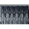 thumbnail image 4 of WARM HOME DESIGNS Navy Lace Stoll Shower Curtain 36 W x 72 L Inches with Attached Valance & Tassels. LA Navy 36, 4 of 4