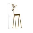 thumbnail image 3 of Golden Reindeer Statues, 10Inch Christmas Gold Deer Figurine, for Christmas Decorations, Mantel Fireplace Living Room Bedroom Home Decor, 3 of 6