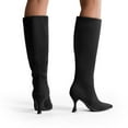 thumbnail image 7 of DREAM PAIRS Women's Knee High Boots, Pointed Toe Kitten Heel Dress Boots with Side Zipper, 7 of 7