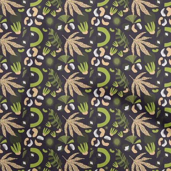 oneOonePolyesterSpandexPeachFabricTropicalAbstractSewingMaterialPrintFabricByTheYard56InchWide