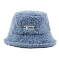thumbnail image 1 of Gorro cloche cálido para mujer, gorro de pescador liso para invierno, 1 of 5
