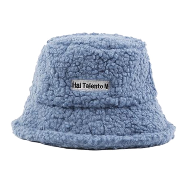 Gorro cloche cálido para mujer, gorro de pescador liso para invierno