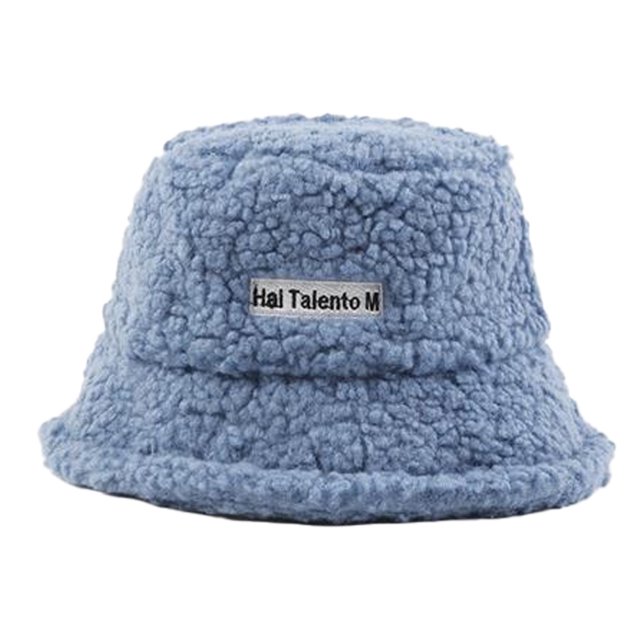 Chapeau Cloche Chaud pour Femmes Chapeaux Seau d'Hiver Unis