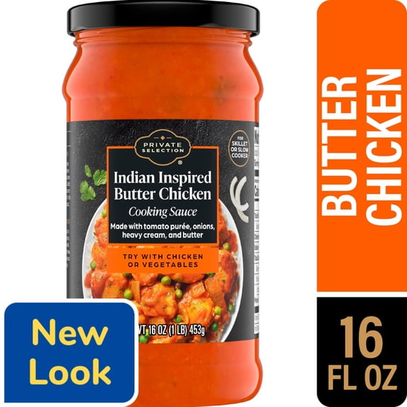 PS Indian Inspired Butter Chicken Cooking Sauce, Rich & Authentic, 16 oz
