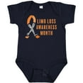 thumbnail image 3 of Inktastic Limb Loss Awareness Prosthetic Leg and Arm Orange Ribbon Boys or Girls Baby Bodysuit, 3 of 5