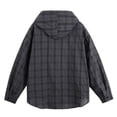 thumbnail image 3 of RUTAYY Men's Shirts Plaid Hooded Long Sleeve Lightweight Casual Button Up Everyday Wear Outdoor Activities Holiday Vibrant Blouse, 3 of 4