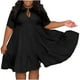 thumbnail image 1 of Vestidos Para Mujer Vestido de Talla Grande Moda Color Sólido Solapa Un Solo Pecho Casual Camisa de Manga Corta Vestido Odeerbi  ODB158983, 1 of 5