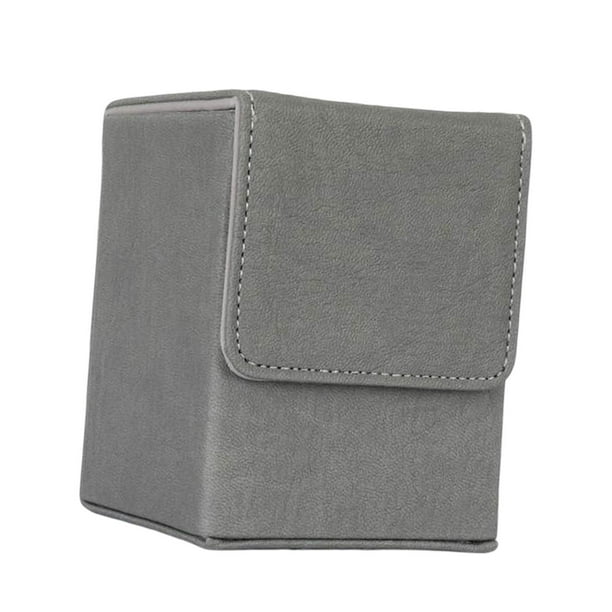 Cajas de almacenamiento Estuche organizador para tarjetas Estuche organizador para tarjetas coleccionables Gris