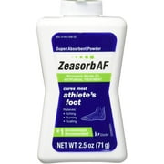 2 Pack Zeasorb AF Antifungal Athlete's Foot Treatment 2.5 Ounce