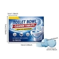 thumbnail image 3 of Ontiwes Toilet Cleaning Tablets, 12-Pack Stain & Limescale Remover for Toilet Bowl & Bathroom, Mint Scented, 3 of 9
