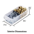 thumbnail image 4 of Akro-Mils 10764 64-Drawer Plastic Parts Storage Hardware and Craft Cabinet, 20-Inch by 16-Inch by 6-1/2-Inch, Black, 4 of 5