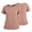 Light pink, variant on CIENVNSTG Women Scrub Tops Crew Neck Short Sleeve Scrub Tops Double Pocket Side Slit Work Uniform Casual Tops Soft Stretch, Easy Care Beige L
