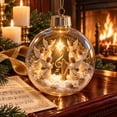thumbnail image 5 of MYUNNIL Light Up Christmas Globe Ornaments, 3" Religious Clear Nativity Scene Hanging Ball Decoration with Built-In Warm LED Light, Cute Waterproof Seasonal Pendant for Tree Home Decor, 5 of 7