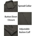 thumbnail image 5 of COOFANDY Men's Muscle Fit Dress Shirts Wrinkle-Free Long Sleeve Casual Button Down Shirts, 5 of 6