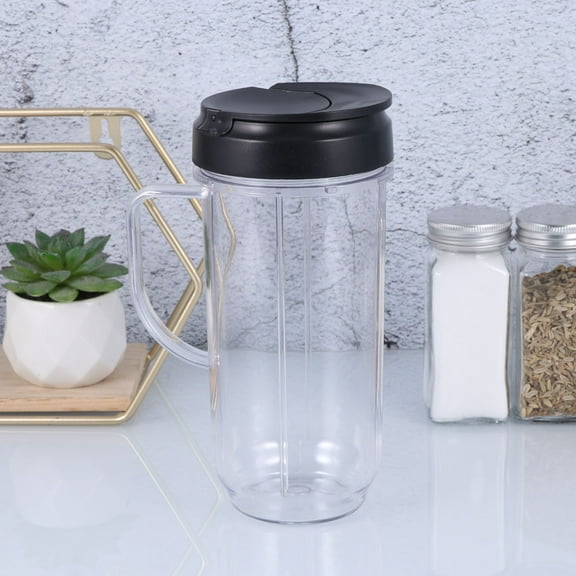 ULTNICE 6Pack Blender Replacement Container Transparent Large Tall for Everyday Use 22oz