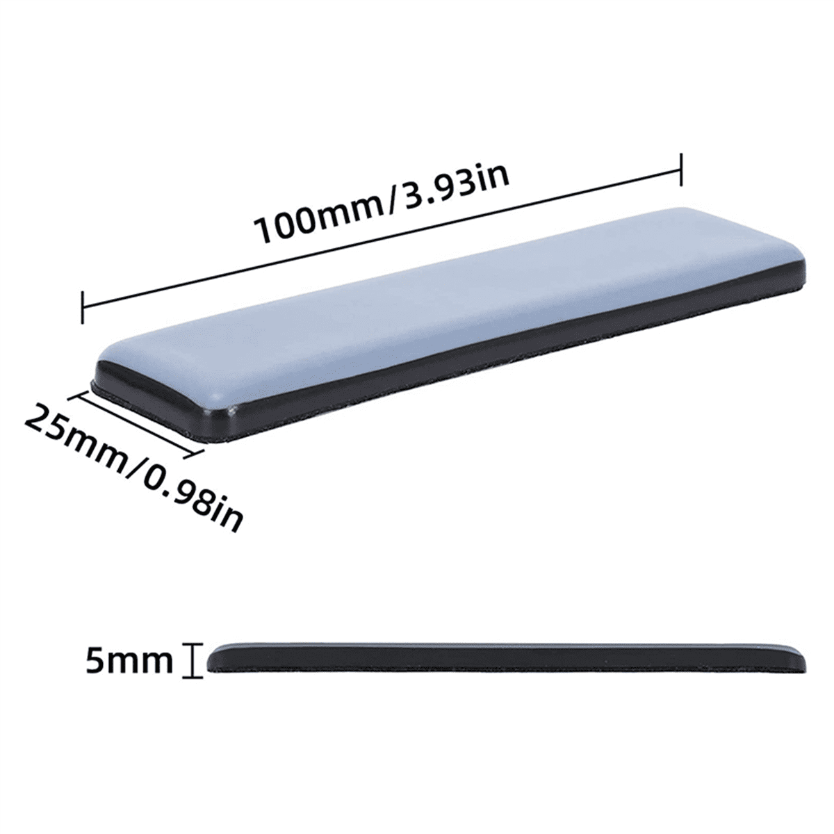 32Pc Furniture Glides Furniture Sliders 25 x 100mm Self Adhesive Furniture Moving Sliders for Floor Protector