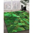 thumbnail image 3 of Ahgly Company Machine Washable Indoor Rectangle Transitional Dark Forest Green Area Rugs, 5' x 7', 3 of 7