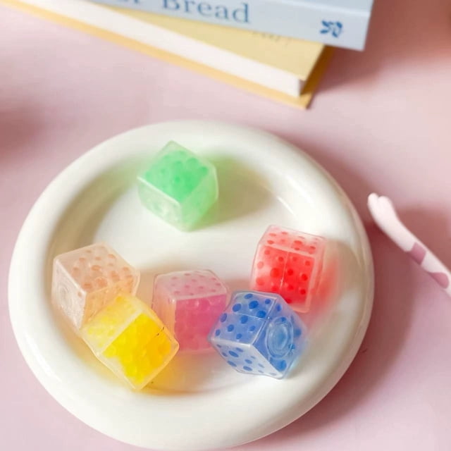 EQWLJWE Squishy Squeeze Toys,Squishy Dumpling Stress Ball Slow Rising Soft Stress Relief Fidget Toy,Ice Bead Decompression Ball Kneading Music Ice Bead Decompression Ball Kneading Wholesale