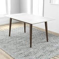 thumbnail image 3 of Pemberly Row 63" Rectangle Wood Dining Table in White Top/Walnut Legs, 3 of 5