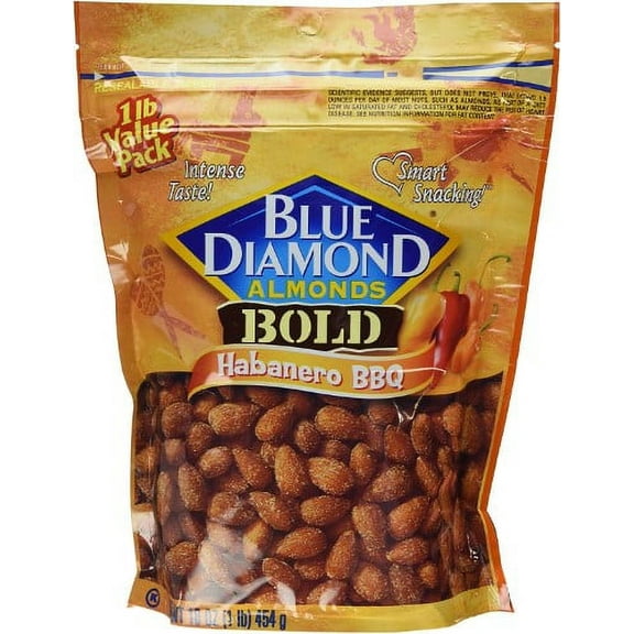Blue Diamond Bold Habanero BBQ Almonds (Pack of 2)
