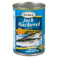 thumbnail image 1 of Grace Jack Mackerel in Brine, 443 g Can, 1 of 7