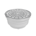 thumbnail image 1 of Coladera para patio Fleximatic cubierta y bisel de acero inoxidable con check anti-olores JUMBO, 1 of 5