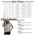 thumbnail image 3 of Dorinao Hoodies for Teen Girls Short Sleeve Preppy Puff Print Graphic Sweatshirt Casual Summer Pullover Tops, Grey Women Blending Shirts, 3XL, 3 of 7
