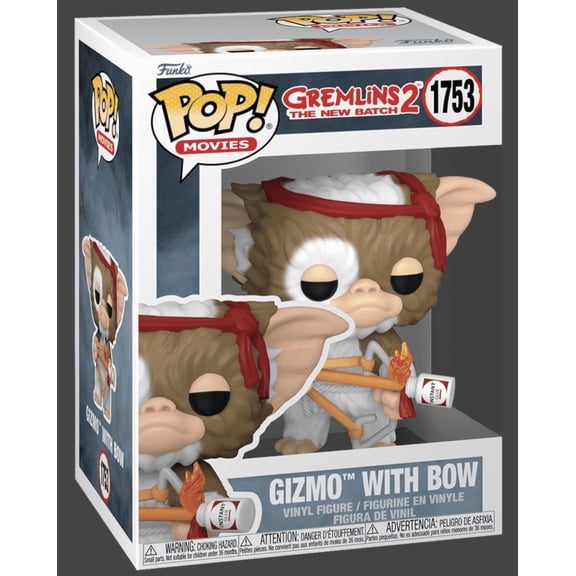 Collectible Funko Pop! Gremlins 2 Gizmo with Bow Vinyl Figure