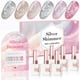 thumbnail image 1 of Set de esmaltes en gel con purpurina Double Rhythm, 15 ml x 6, con pizarra, 1 of 9
